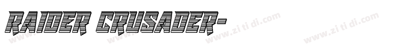 raider crusader字体转换